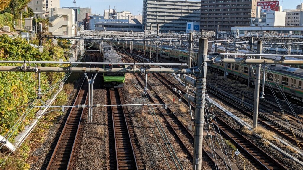 両大師橋から鶯谷訪問を撮影